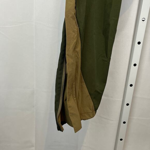 NINE POINT NINE 9.9 N/N Hybrid Zip Ankle Pants Pockets Zip Fly Green Tan Size L - Picture 4 of 10